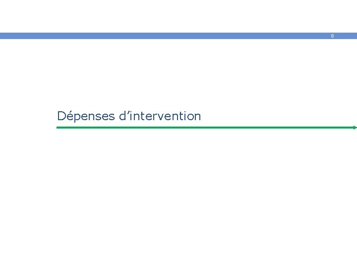 8 Dépenses d’intervention 