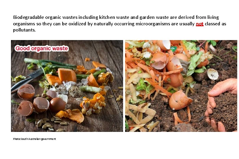 Biodegradable organic wastes including kitchen waste and garden waste are derived from living organisms