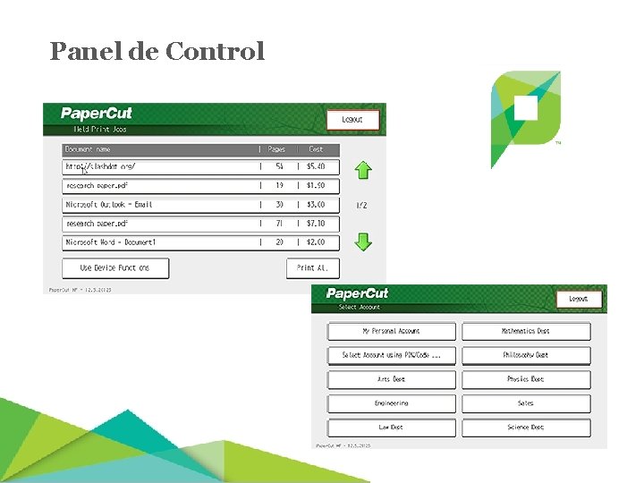Panel de Control 