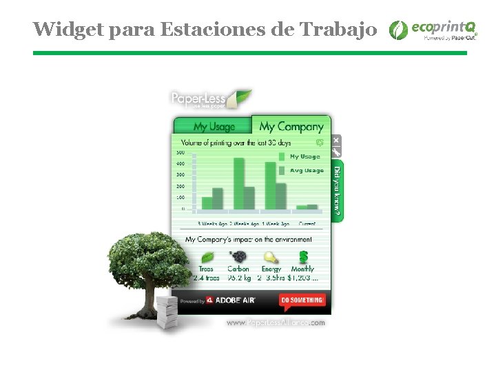 Widget para Estaciones de Trabajo 