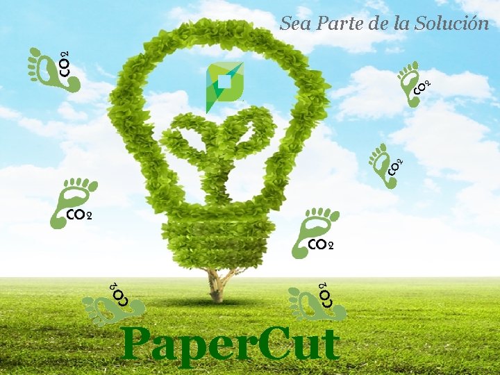 Sea Parte de la Solución Paper. Cut 