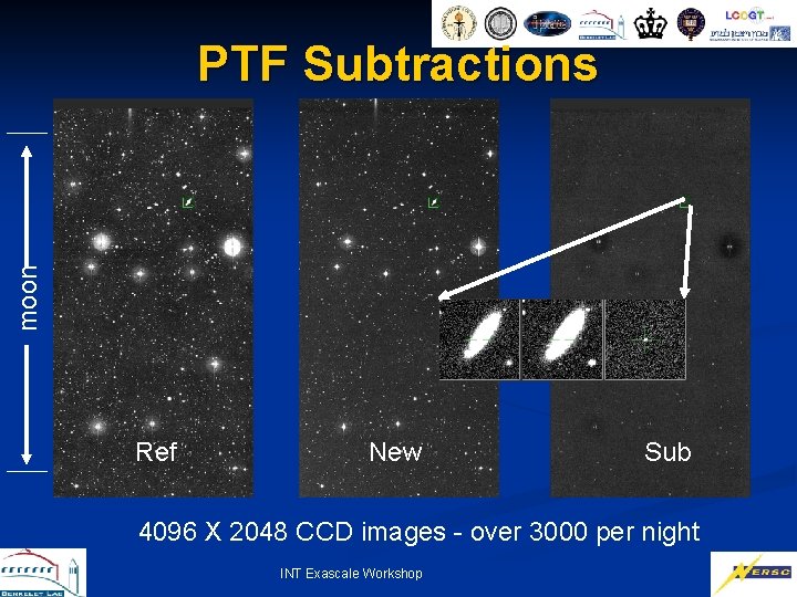 moon PTF Subtractions Ref New Sub 4096 X 2048 CCD images - over 3000