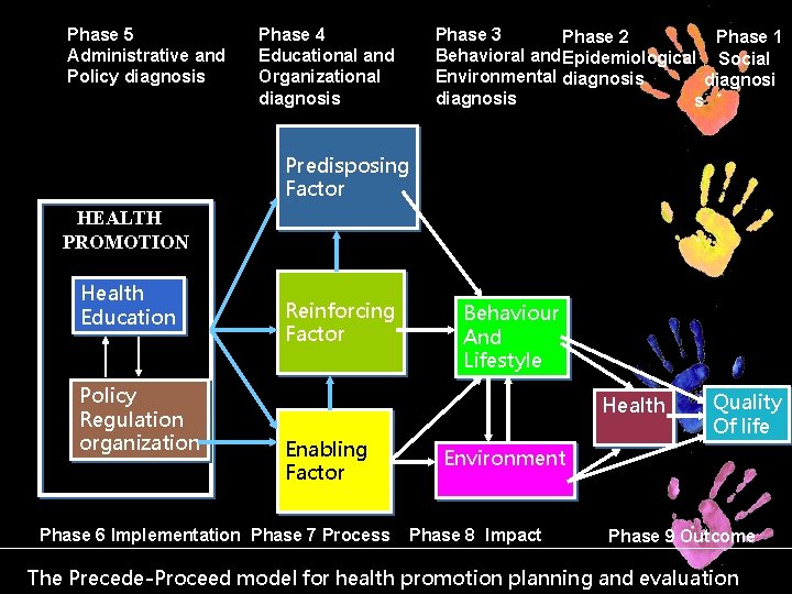 Phase 5 Administrative and Policy diagnosis Phase 4 Educational and Organizational diagnosis Phase 3