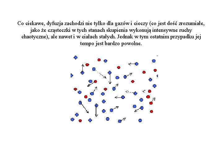 Co ciekawe, dyfuzja zachodzi nie tylko dla gazów i cieczy (co jest dość zrozumiałe,