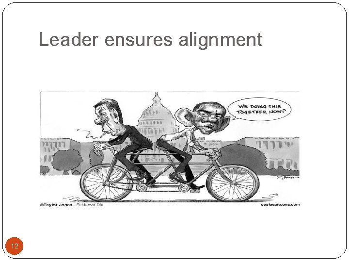 Leader ensures alignment 12 