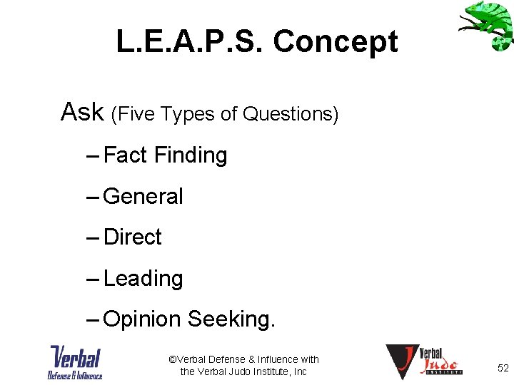 L. E. A. P. S. Concept Ask (Five Types of Questions) – Fact Finding