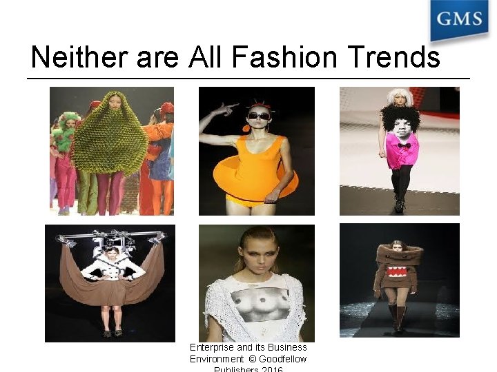 Neither are All Fashion Trends Enterprise and its Business Environment © Goodfellow 