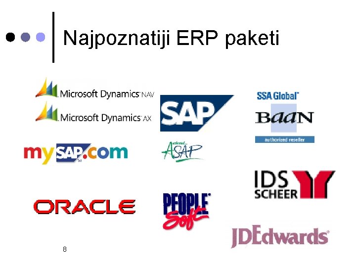 Najpoznatiji ERP paketi 8 