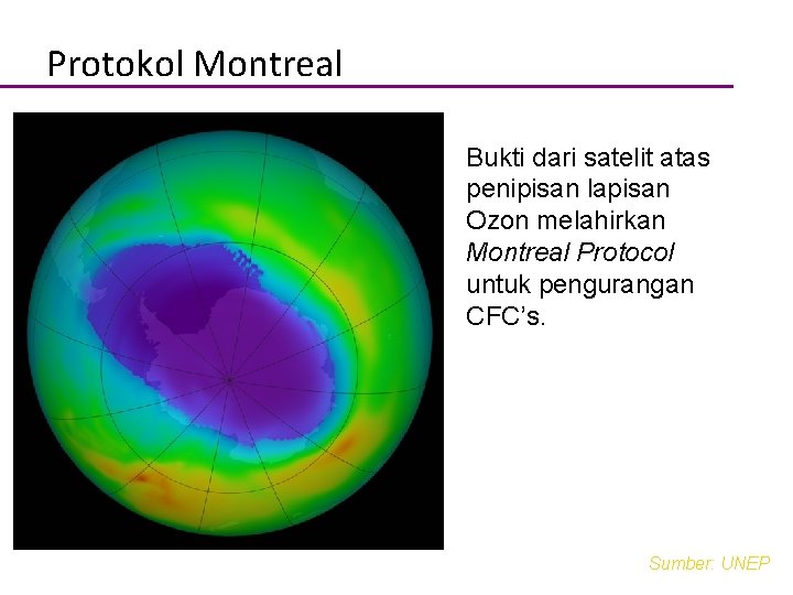 Protokol Montreal Body text Bukti dari satelit atas penipisan lapisan Ozon melahirkan Montreal Protocol