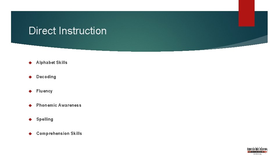 Direct Instruction Alphabet Skills Decoding Fluency Phonemic Awareness Spelling Comprehension Skills 