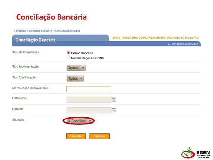 Conciliação Bancária 