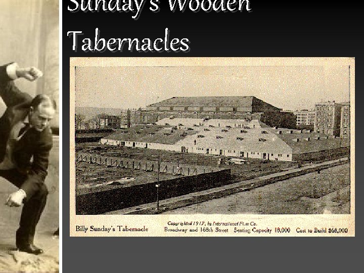 Sunday’s Wooden Tabernacles 