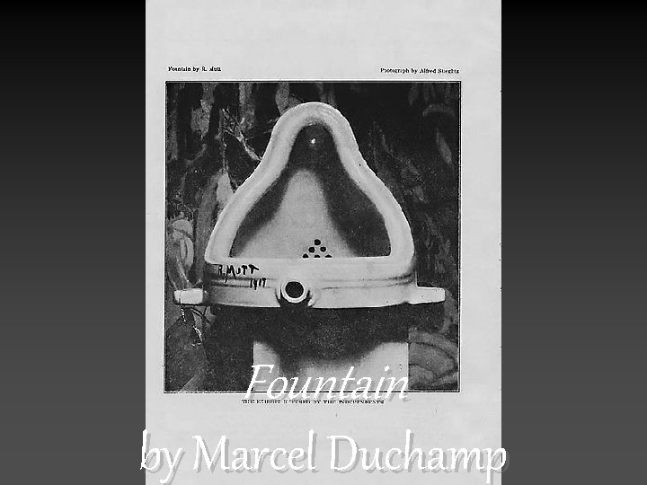 Fountain by Marcel Duchamp 