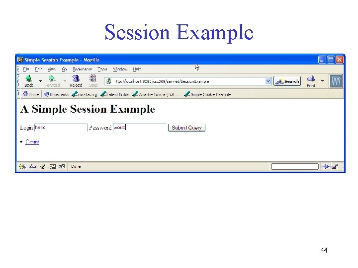 Session Example 44 Session Example 44