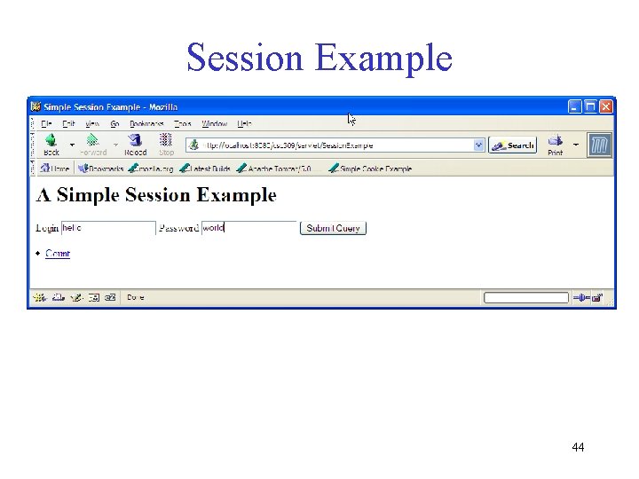 Session Example 44 