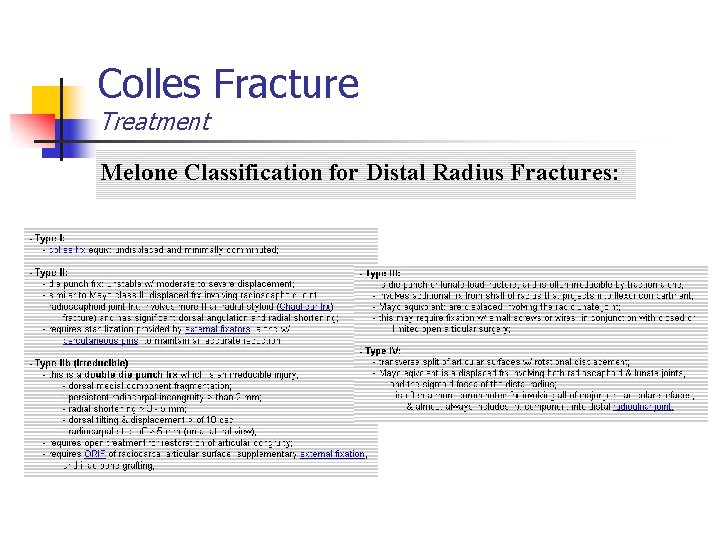 Colles Fracture Treatment 