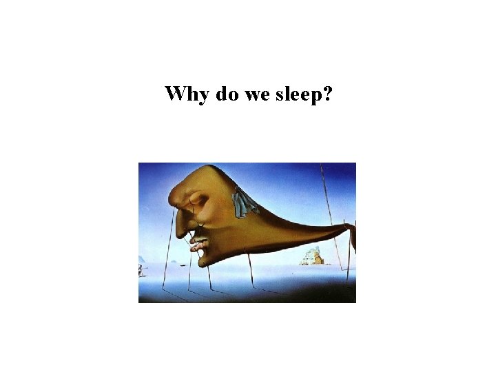 Why do we sleep? 