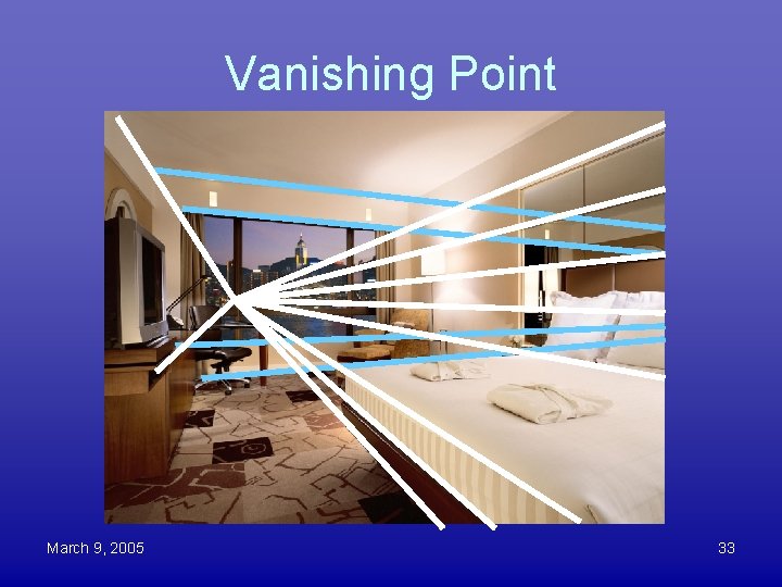 Vanishing Point March 9, 2005 33 