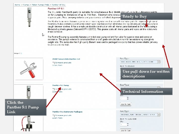 Ready to Buy Use pull down for written descriptions Technical Information Click the Panther