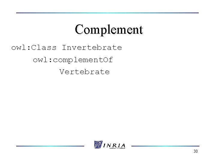 Complement owl: Class Invertebrate owl: complement. Of Vertebrate 30 