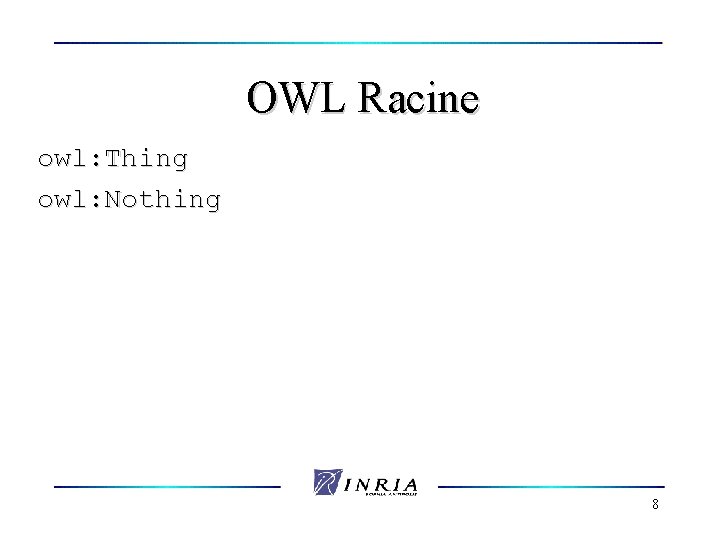 OWL Racine owl: Thing owl: Nothing 8 