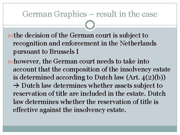 German Graphics – result in the case the decision of the German court is