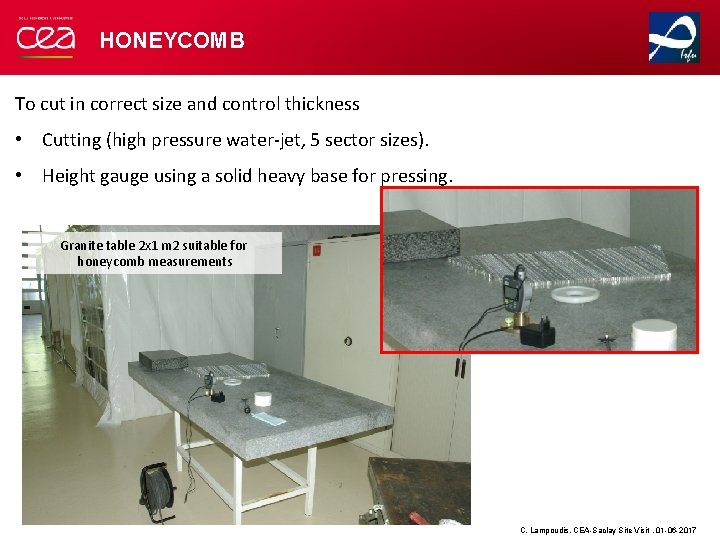 HONEYCOMB To cut in correct size and control thickness • Cutting (high pressure water-jet,