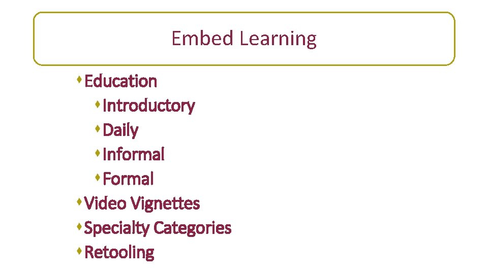 Embed Learning Teach Dementia s Education s Introductory s Daily s Informal s Formal