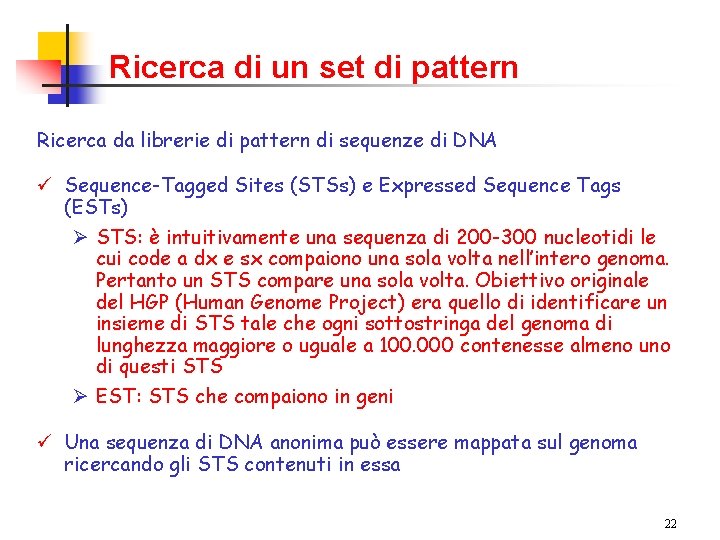 Ricerca di un set di pattern Ricerca da librerie di pattern di sequenze di