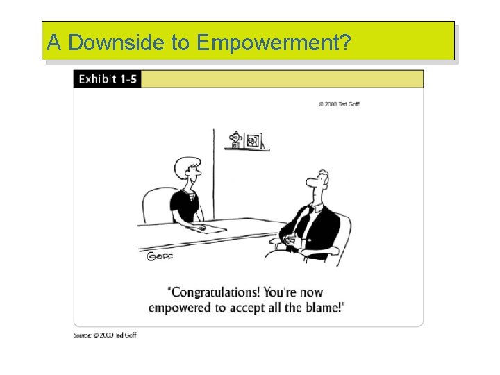 A Downside to Empowerment? 