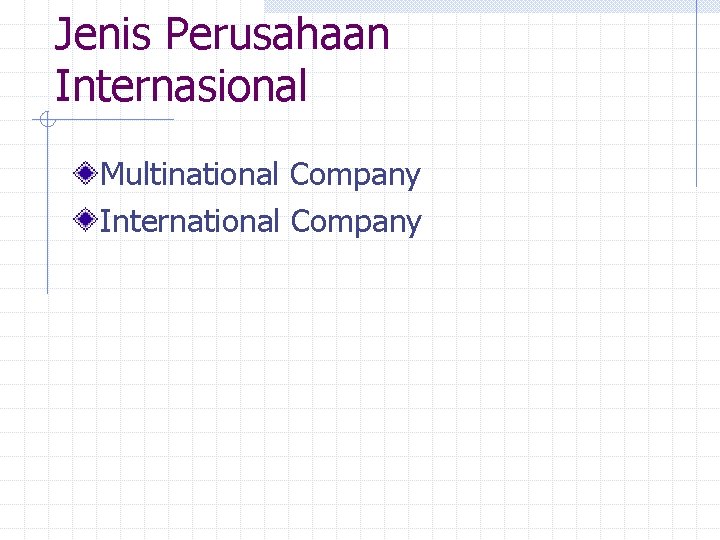 Jenis Perusahaan Internasional Multinational Company International Company 