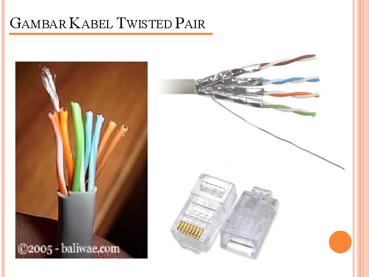 GAMBAR KABEL TWISTED PAIR 