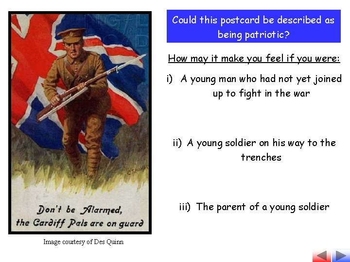 Could this postcard be described as being patriotic? How may it make you feel