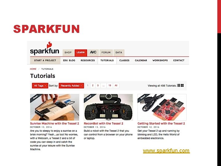 SPARKFUN www. sparkfun. com 