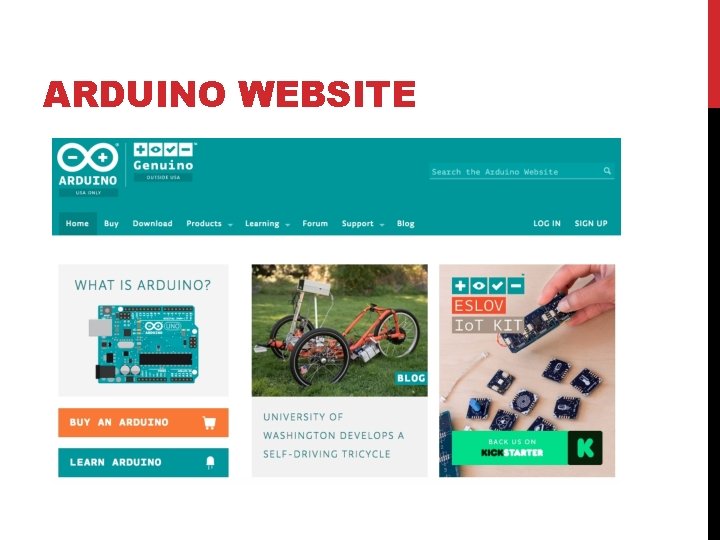 ARDUINO WEBSITE 