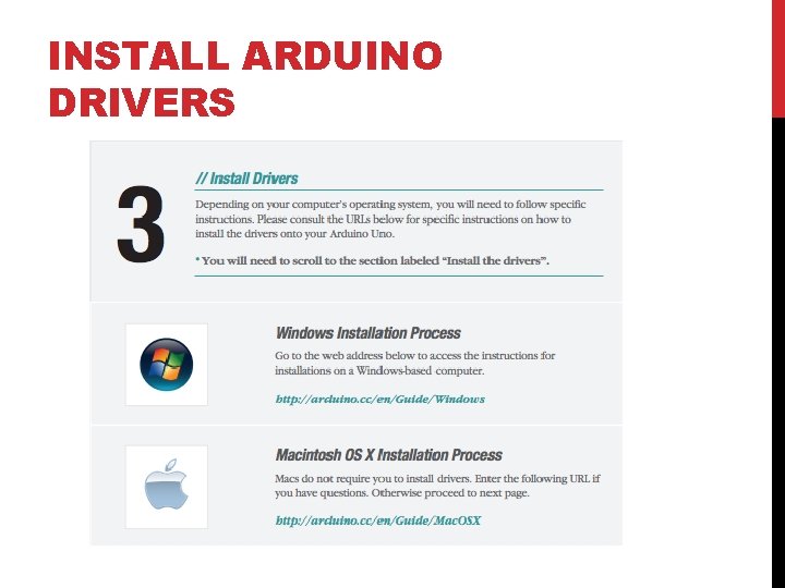 INSTALL ARDUINO DRIVERS 