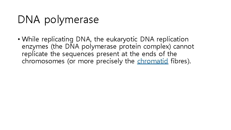 DNA polymerase • While replicating DNA, the eukaryotic DNA replication enzymes (the DNA polymerase