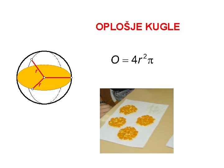 OPLOŠJE KUGLE r r S r 