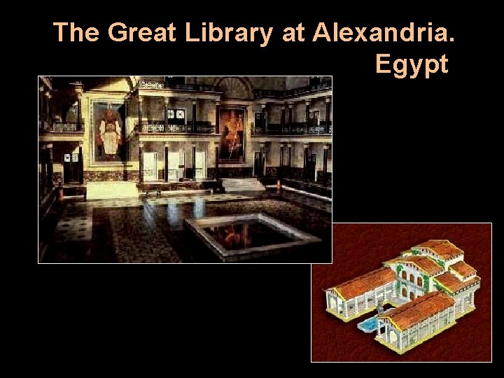 The Great Library at Alexandria. Egypt 