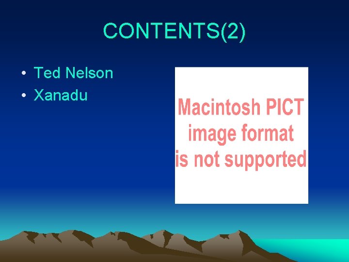 CONTENTS(2) • Ted Nelson • Xanadu 