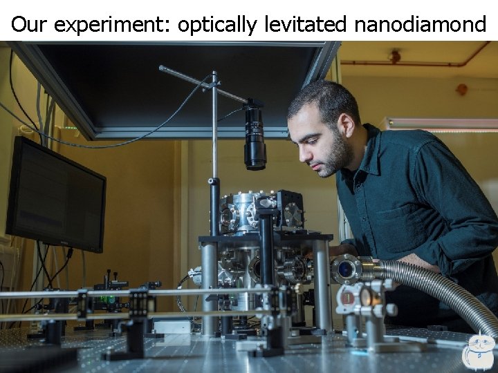 Our experiment: optically levitated nanodiamond 