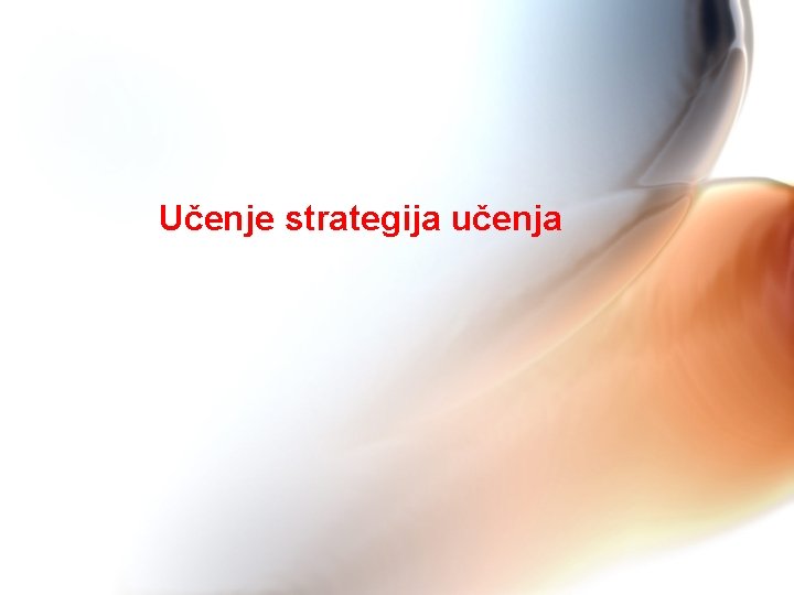 Učenje strategija učenja 