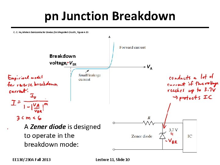 pn Junction Breakdown C. C. Hu, Modern Semiconductor Devices for Integrated Circuits, Figure 4