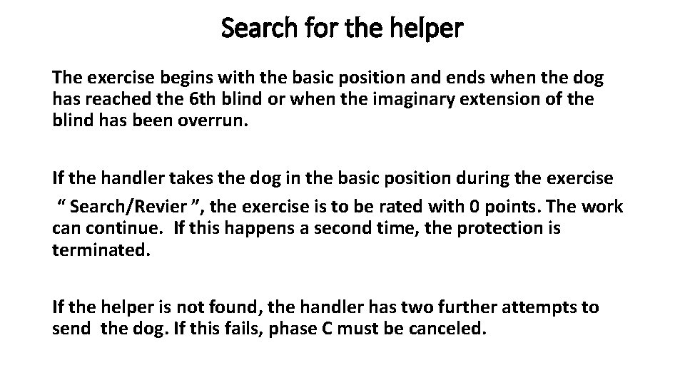 Search for the helper The exercise begins with the basic position and ends when