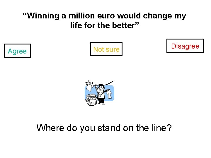 “Winning a million euro would change my life for the better” There is a