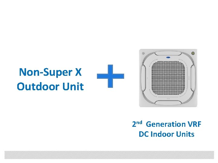 Non-Super X Outdoor Unit 2 nd Generation VRF DC Indoor Units 