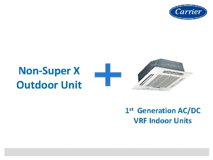 Non-Super X Outdoor Unit 1 st Generation AC/DC VRF Indoor Units 