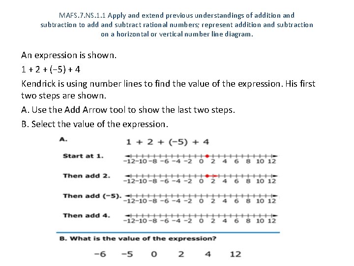 MAFS. 7. NS. 1. 1 Apply and extend previous understandings of addition and subtraction