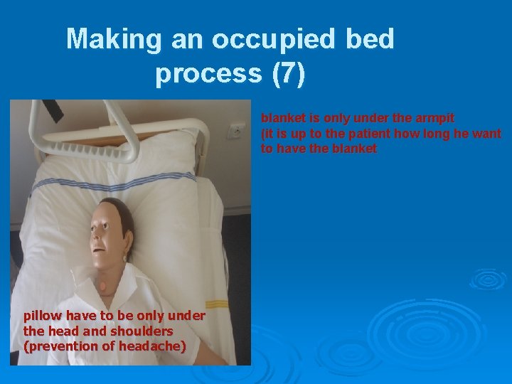 Making hospital beds 2 occupied bed Hospital bed