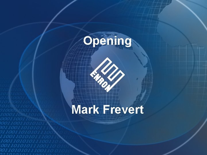 Opening Mark Frevert 